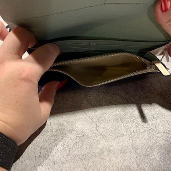 🔷️Louis Vuitton Wallet Electric Epi Flore Tricolor Amande Authentic - Picture 5 of 13